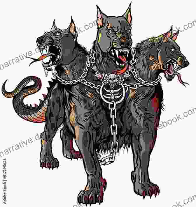 A Depiction Of Cerberus, The Three Headed Dog Guarding The Gates Of Hades, With Serpents Entwined Around Its Heads And A Venomous Tail. BEloved Pet Legends Part 3: The Plan: Changing The Story Of How We Recover From Losing The Legends We Have Loved