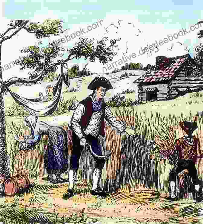 A Depiction Of Daily Life In 18th Century Colonial America, Showcasing People Engaged In Various Activities Such As Farming, Trading, And Domestic Chores. Living In History: Could You Live In 18th Century Colonial America?