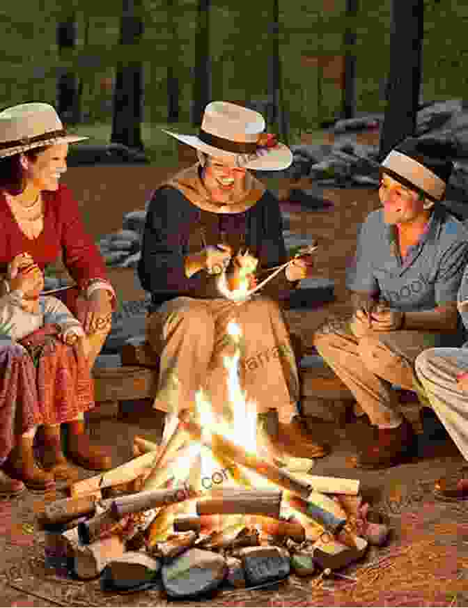A Family Gathered Around A Campfire, Sharing Stories And Laughter. Montana Mistletoe: A Fresh Start Family Romance (Rocky Mountain Ranch)