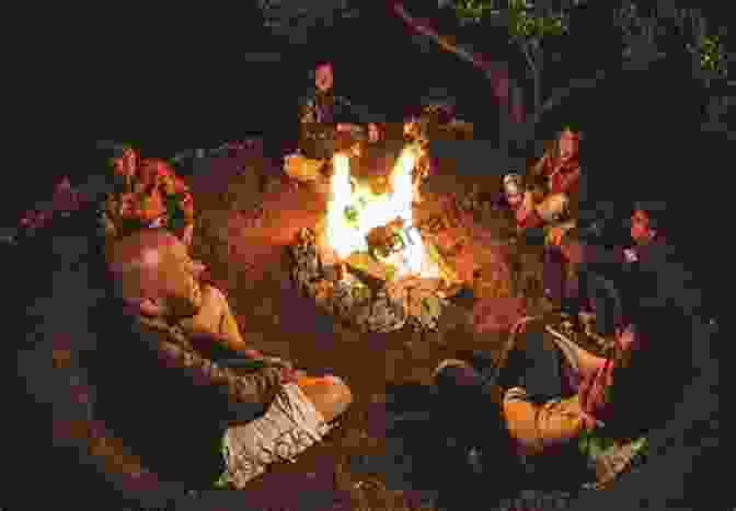 A Group Of Aboriginal People Sitting Around A Campfire. Back Of Beyond (Heritage History)