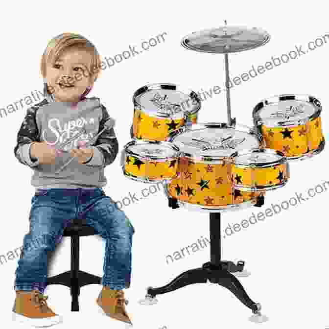 A Large, Ornate Drum With A Small Child Playing On It The Big Little Drum