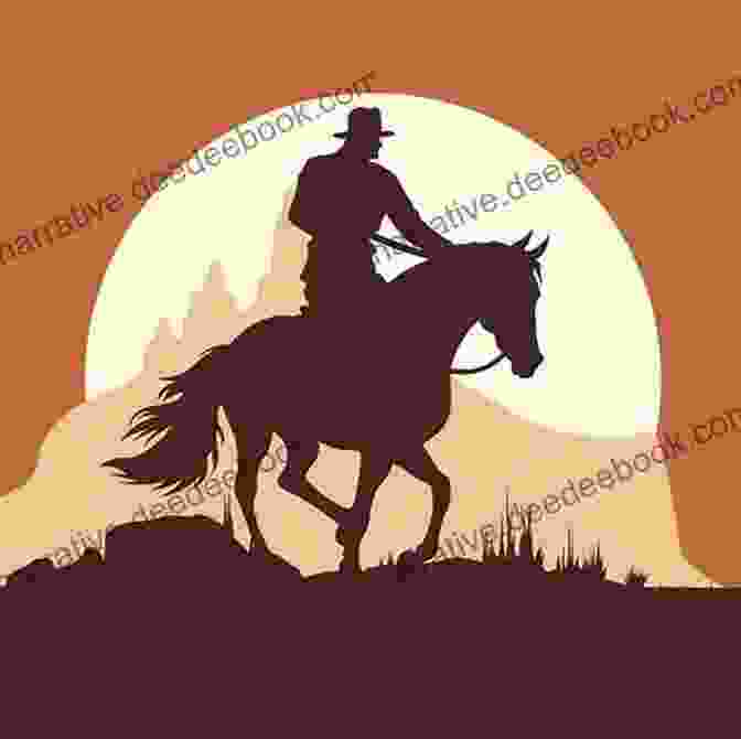 A Lone Cowboy Silhouetted Against A Blazing Sunset, Embodying The Spirit Of The Old West. Love Written In The Stars: A Historical Western Romance