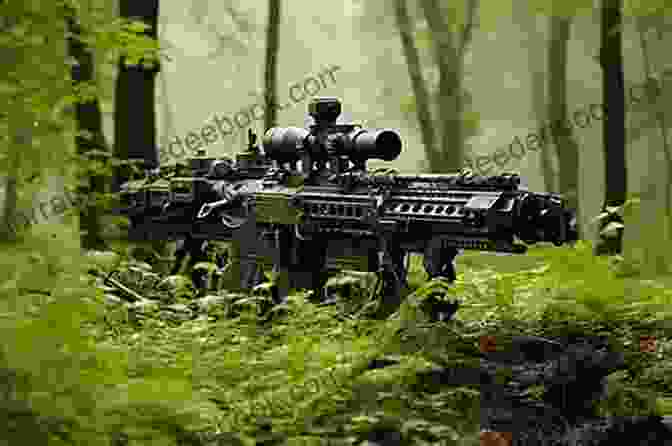 A Lone Sniper Crouches In The Dense Jungle, Rifle At The Ready, Eyes Scanning The Horizon. Rising Sniper: A World War II Thriller (Pacific Sniper 2)