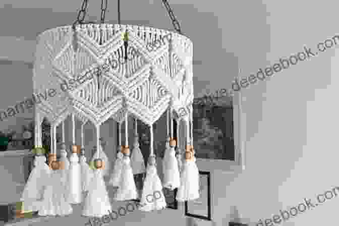 A Macrame Chandelier With A Variety Of Knots And Fringe At The Bottom Macraweave: Macrame Meets Weaving With 18 Stunning Home Decor Projects