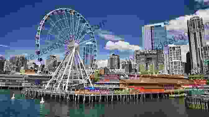 A Photograph Of The Seattle Waterfront, With The Skyline And Ferris Wheel Visible. Snow In Seattle: A Novel
