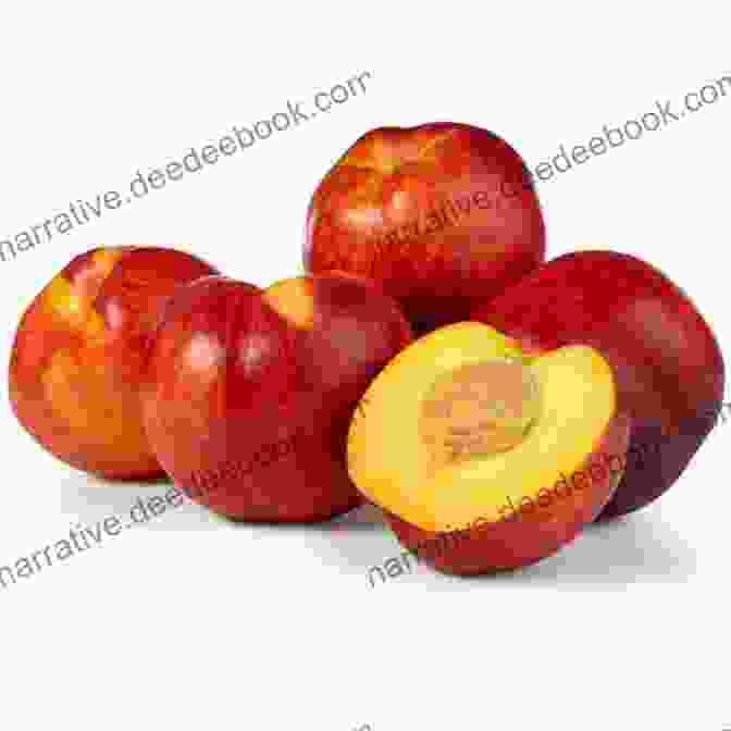 A Ripe Nectarine With A Smooth, Red Skin And A Yellow Flesh ABC To Z Fruit And Vegetables : English For Kids Toddler And Preschool For Children Brings Words And Images Together Making It Enjoyable And Easy For Young Readers To Improve Their Vocabulary