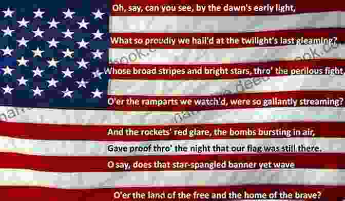A Waving American Flag With The Words 'The Star Spangled Banner' Written Across It The Battle Hymn Of The Republic: A Biography Of The Song That Marches On
