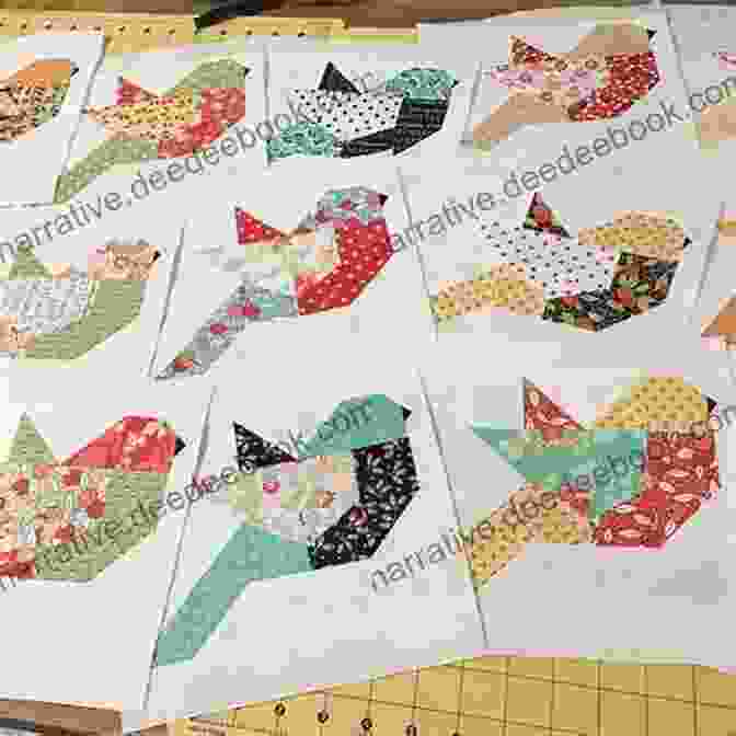 Bird Quilt Pattern Animal Quilts: 12 Paper Piecing Patterns For Stunning Animal Quilt Designs