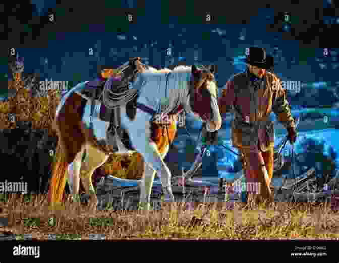 Cowboy Riding Horse Through Meadow Cowboy For Keeps (Mustang Valley 4)
