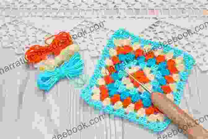 Granny Square Coaster Made With Colorful Yarn, Featuring A Simple Single Crochet Pattern. One Day Crochet: Projects: Easy Crochet Projects You Can Complete In One Day (Easy Crochet Series)