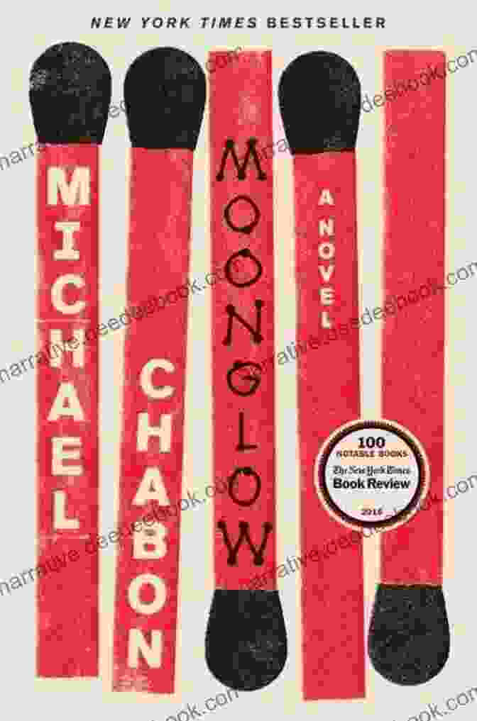 Moonglow Novel By Michael Chabon, Featuring A Moonlit Landscape And A Father And Son Embracing Moonglow: A Novel Michael Chabon