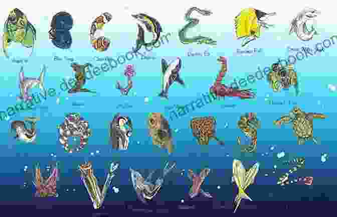 Mythic Sea Creatures ABC To Z Underwater For Kids : English For Kids Toddler And Preschool For Children Brings Words And Images Together Making It Enjoyable And Easy For Young Readers To Improve Their Vocabulary