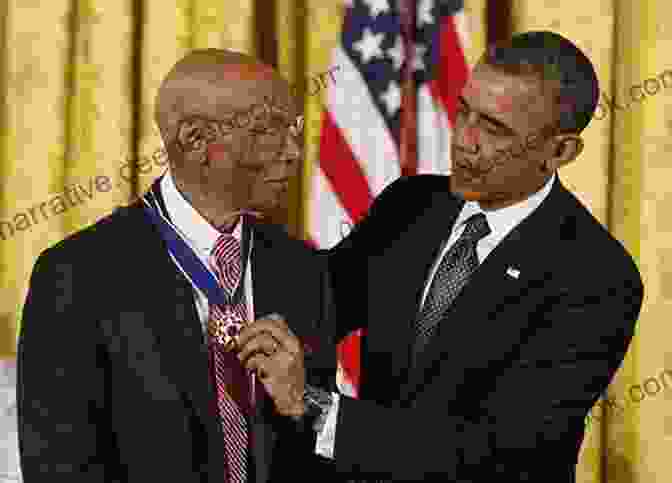 Oliver Brian Johnson Receiving The Presidential Medal Of Freedom Big Green Oliver Brian Johnson