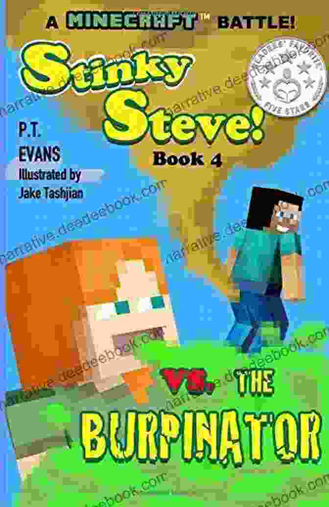 Steve And The Burpinator Bid Farewell After Their Epic Adventure Stinky Steve: Four A Minecraft Battle: Minecraft Steve Meets The Burpinator
