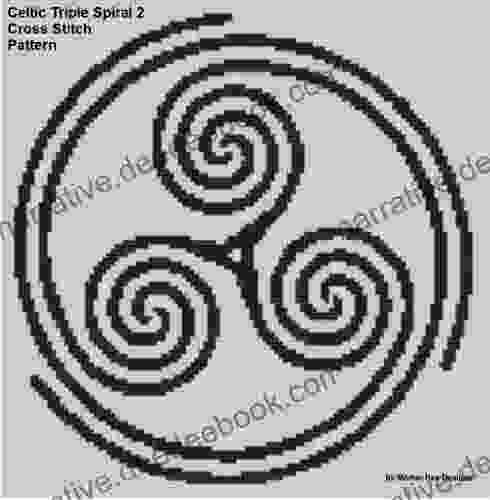 Celtic Triple Spiral 2 Cross Stitch Pattern